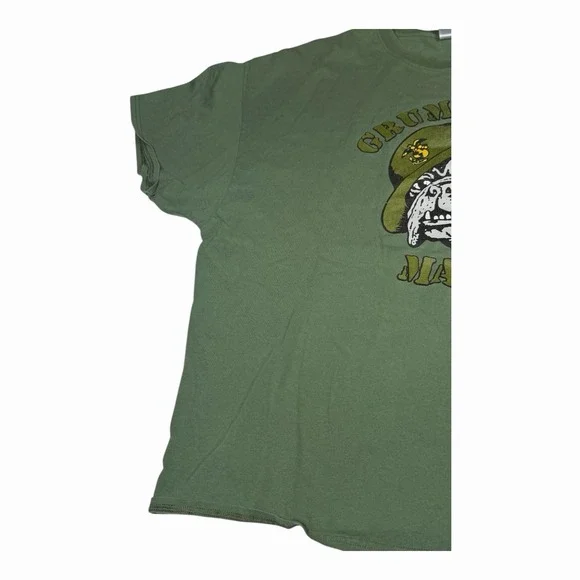 Grumpy Old Marine Shirt Green Size 3XL USMC - Picture 7 of 11